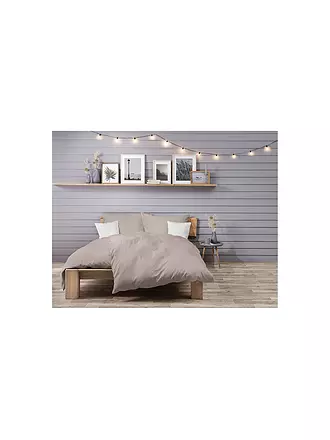 FLEURESSE | Musselin Bettwäsche CAPRI 70x90cm/140x200cm Beige | 